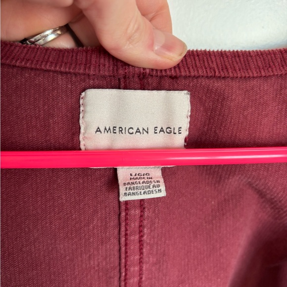 American Eagle Corduroy Overall Dress Y2K Jumper - Picture 4 of 6